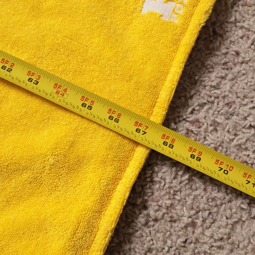 Polo Ralph Lauren Reversible Beach Towel Red Yellow Embroidered Logo 68x34